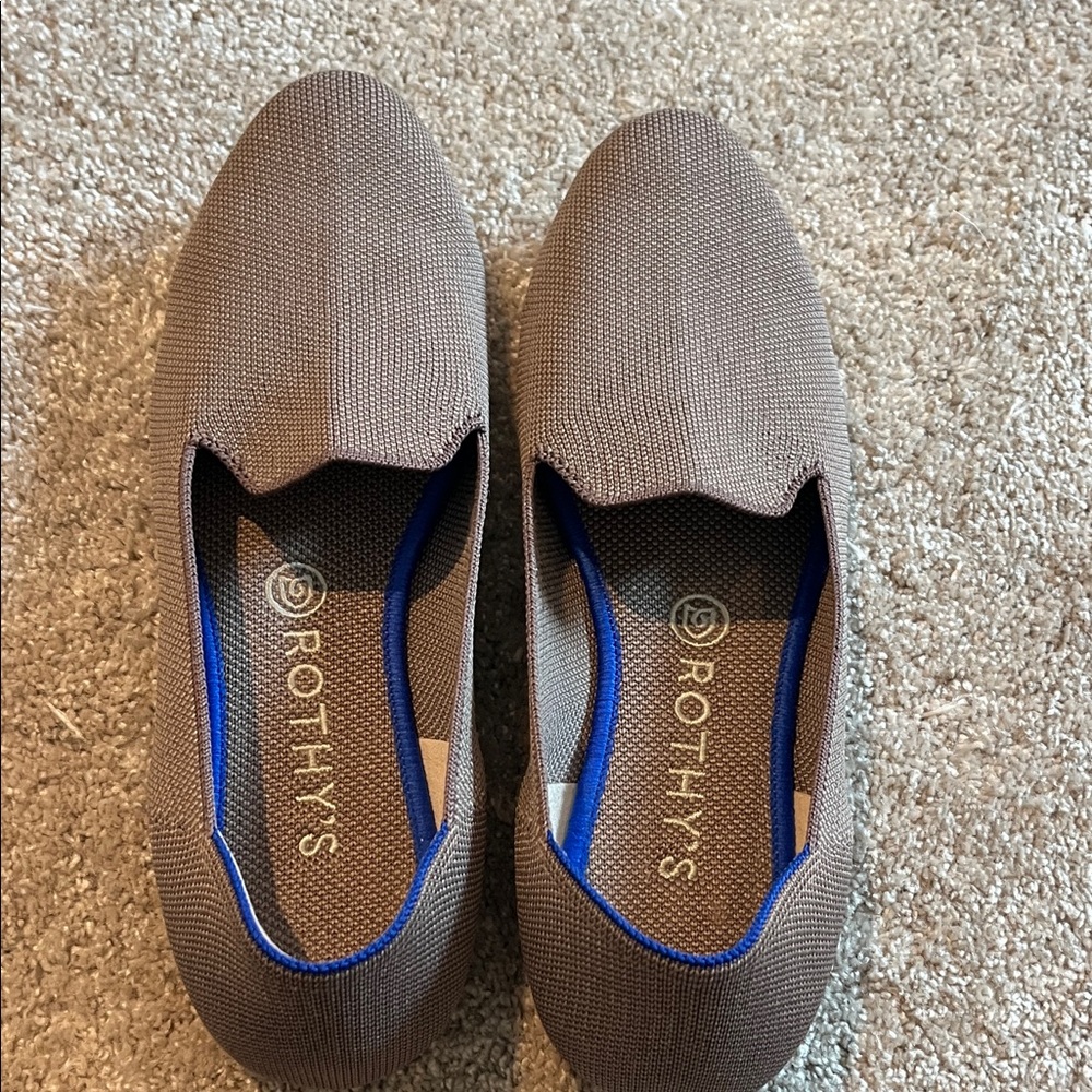Rothy's Men's Taupe Slip-On Loafers